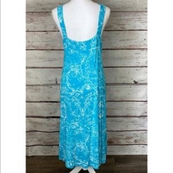 Soft Surroundings Turquoise Soft Jersey Maxi Dress. Size Small. - Picture 4 of 13